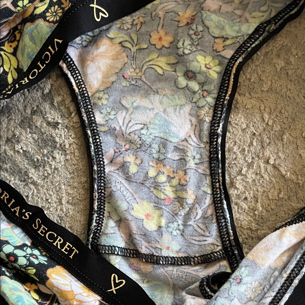 Victoria Secret Multicolor three pair highleg briefs panty Set Sz L - Picture 4 of 11
